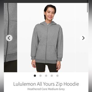 Lululemon all yours zip up hoodie!